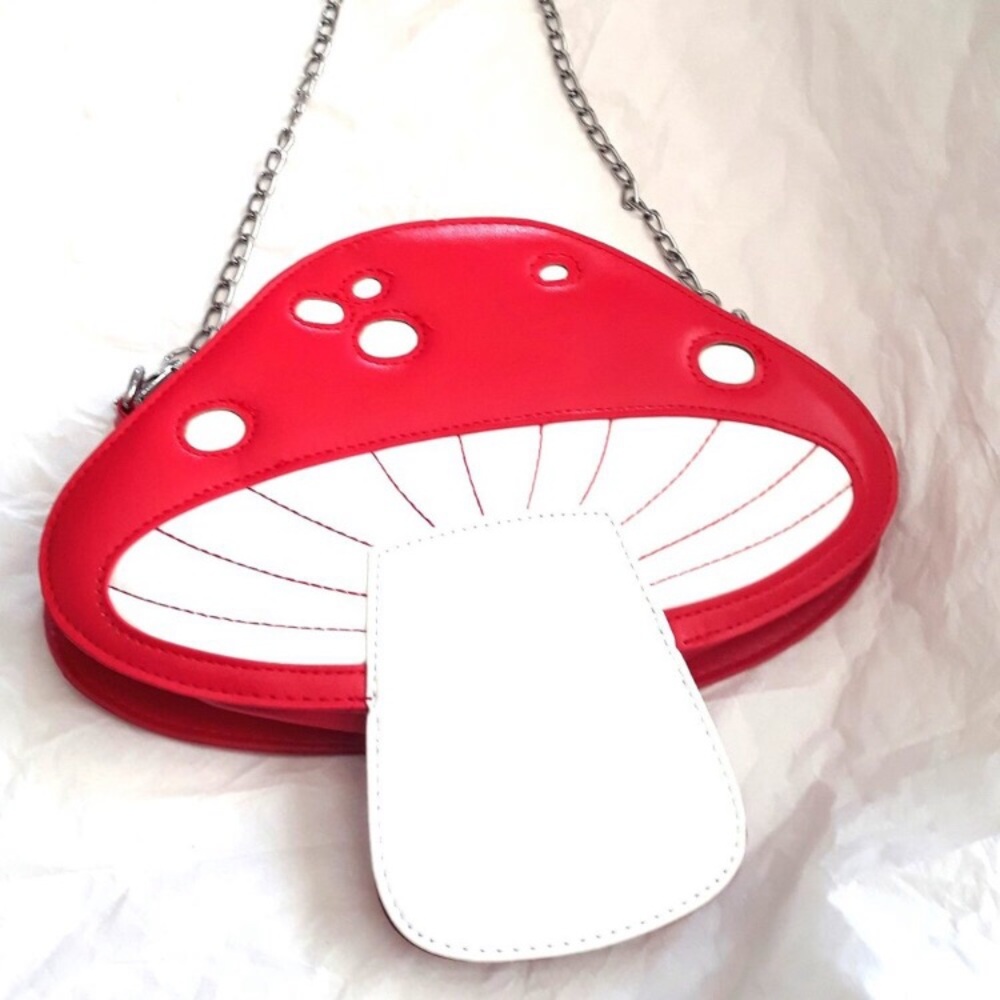 Red Mushroom Purse Novelty Crossbody Bag Cottagecore Fairycore Kawaii